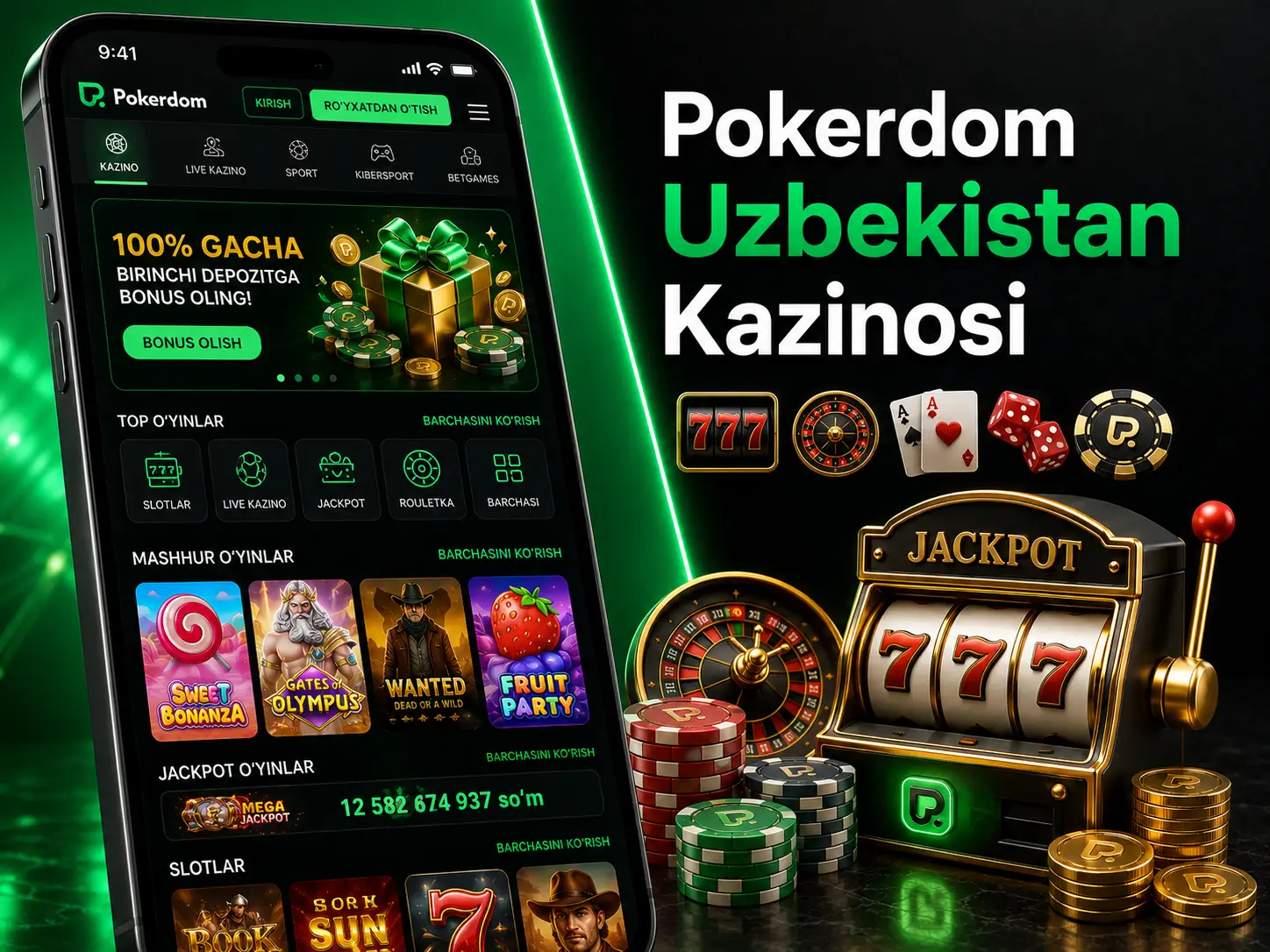 Kazino To‘plami va O‘yin Zali